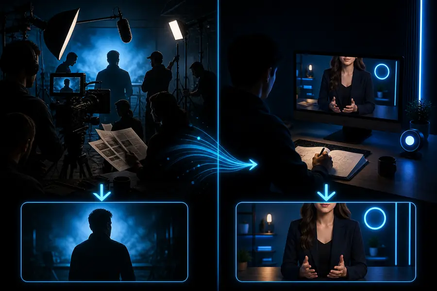 After creating a polished AI presenter video